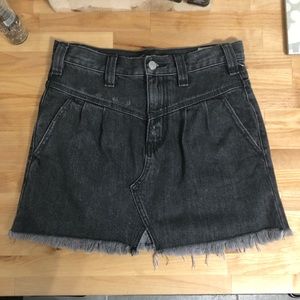 NWT free people jean skirt